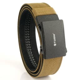 TUSHI Brand 3.8 Wide Thickened Gun Hanging Double-Layer Nylon Cloth Belt Versatile Outdoor Tactical Automatic Buckle Men's Belt