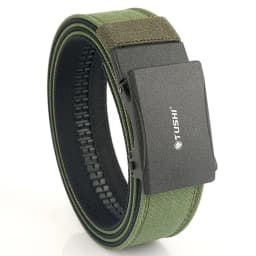 TUSHI Brand 3.8 Wide Thickened Gun Hanging Double-Layer Nylon Cloth Belt Versatile Outdoor Tactical Automatic Buckle Men's Belt