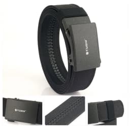 TUSHI Brand 3.8 Wide Thickened Gun Hanging Double-Layer Nylon Cloth Belt Versatile Outdoor Tactical Automatic Buckle Men's Belt