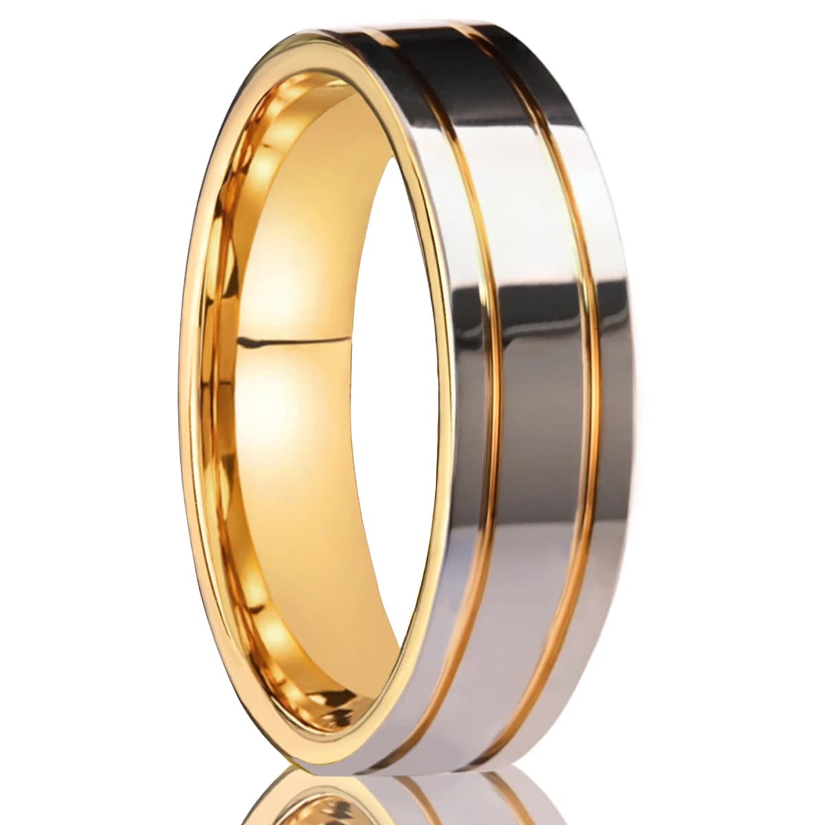 6MM Tungsten Carbide Ring Men's Wedding Bands Couple Engagement Rings Anillos Bague Homme Pareja De Compromiso Fashion Jewelry