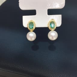 ZHBORUINI Natural Freshwater Pearl Earrings 8-8.5mm Elliptical Inlay Retro Minimalist Style Jewelry Suitable for Daily Wear 