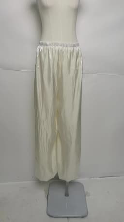 DNBS Satin Finish Women's Loose Balloon Pants, Elastic Cuffed Harem Trousers, Elegant Loungewear for Spring & Summer