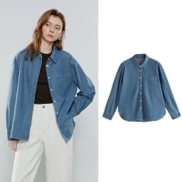 TOYOUTH Women Vintage Casual Denim Shirts 2026 Spring New Loose Outerwear Classic Basic Blouses