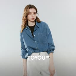 TOYOUTH Women Vintage Casual Denim Shirts 2026 Spring New Loose Outerwear Classic Basic Blouses