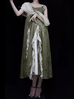 Retro New Palace Style Lolita Jacquard Elegant Dress Y2K Vintage Cosplay Daily Temperament Gorgeous Elegant Queen Princess Dress