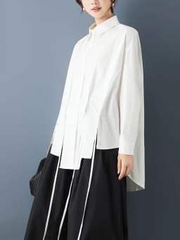 Asymmetrical Oversized White Vintage Shirt Women New Long Sleeve Loose Casual Korean Blouse Tops Clothing Spring Autumn 2026
