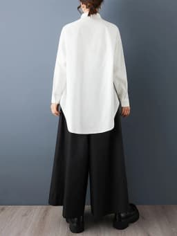 Asymmetrical Oversized White Vintage Shirt Women New Long Sleeve Loose Casual Korean Blouse Tops Clothing Spring Autumn 2026