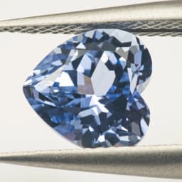 Lab Grown Sapphire Heart Shape Cornflower Color High Quality for DIY Jewelry Making Ring Main Materials Certificate