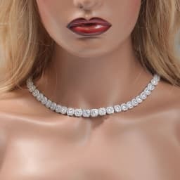 UWIN Cluster Floral Cubic Zircon Necklaces for Women 9mm AAA Iced Out Bling CZ Necklaces Silver Color Fashion Jewelry for Gift