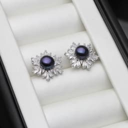 Real Silver 925 Pearl Earrings Woman,Elegant White Natural Freshwater Jewelry Pearl Earring Wife Mother Birthday Gift Pink