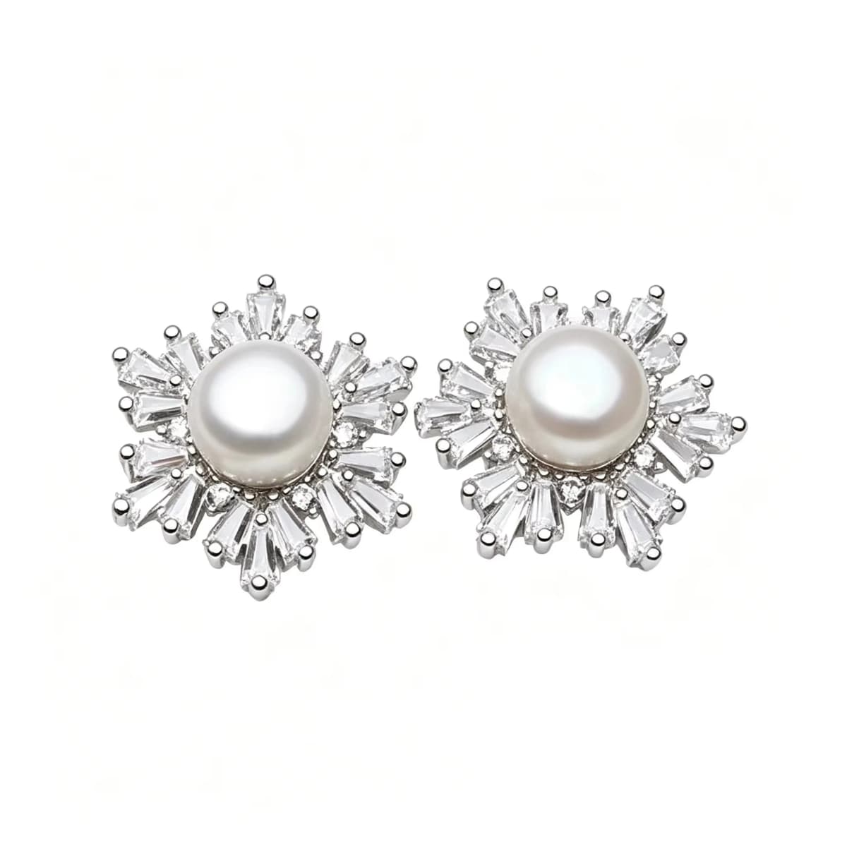 Real Silver 925 Pearl Earrings Woman,Elegant White Natural Freshwater Jewelry Pearl Earring Wife Mother Birthday Gift Pink