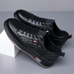 New Autumn Winter Men Sneakers Casual Genuine Leather Outdoor Sport Men Trekking Leather Shoes Climbing Hunting Vulcanize Shoes