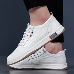 New Autumn Winter Men Sneakers Casual Genuine Leather Outdoor Sport Men Trekking Leather Shoes Climbing Hunting Vulcanize Shoes
