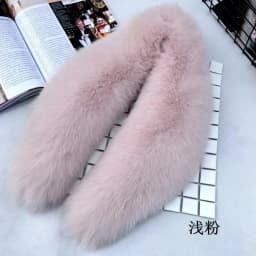 Fox Fur Collar 100% Real Fox Fur Scarf Winter Women Natural Fur Gray Collar Large Size Neck Warmer Fur Scarf Shawls