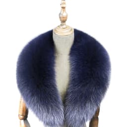 Fox Fur Collar 100% Real Fox Fur Scarf Winter Women Natural Fur Gray Collar Large Size Neck Warmer Fur Scarf Shawls