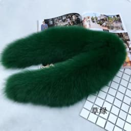 Fox Fur Collar 100% Real Fox Fur Scarf Winter Women Natural Fur Gray Collar Large Size Neck Warmer Fur Scarf Shawls