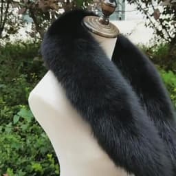 Fox Fur Collar 100% Real Fox Fur Scarf Winter Women Natural Fur Gray Collar Large Size Neck Warmer Fur Scarf Shawls