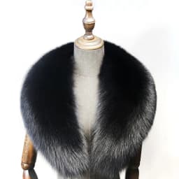 Fox Fur Collar 100% Real Fox Fur Scarf Winter Women Natural Fur Gray Collar Large Size Neck Warmer Fur Scarf Shawls