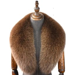 Fox Fur Collar 100% Real Fox Fur Scarf Winter Women Natural Fur Gray Collar Large Size Neck Warmer Fur Scarf Shawls