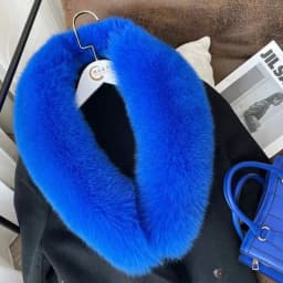Fox Fur Collar 100% Real Fox Fur Scarf Winter Women Natural Fur Gray Collar Large Size Neck Warmer Fur Scarf Shawls