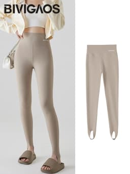 BIVIGAOS Skin-Touch Seamless Foot Pants Sharkskin Leggings Women Autumn New Fitness Sport Leggings Sexy Body Shape Shark Pants