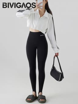 BIVIGAOS Skin-Touch Seamless Foot Pants Sharkskin Leggings Women Autumn New Fitness Sport Leggings Sexy Body Shape Shark Pants