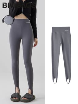 BIVIGAOS Skin-Touch Seamless Foot Pants Sharkskin Leggings Women Autumn New Fitness Sport Leggings Sexy Body Shape Shark Pants