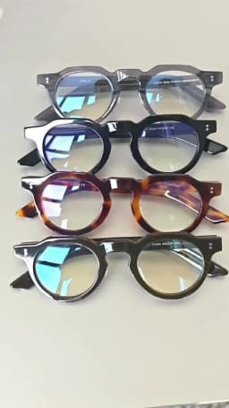 55464 High Quality Acetate Glasses Vintage Round Men Optical Prescription Eyeglasses Frame Women Korea Luxury Brand Eyewear