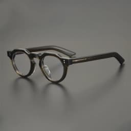 55464 High Quality Acetate Glasses Vintage Round Men Optical Prescription Eyeglasses Frame Women Korea Luxury Brand Eyewear