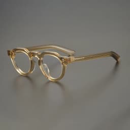 55464 High Quality Acetate Glasses Vintage Round Men Optical Prescription Eyeglasses Frame Women Korea Luxury Brand Eyewear