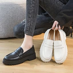 AIYUQI Spring Shoes Female British Style Thick-soled College Style Casual Loafers Genuine Leather Fashion Shoes Girls WHSLE MTO