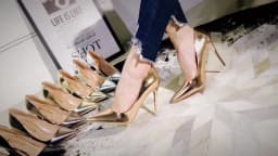 Women Patent Leather Pumps 7.5cm 10.5cm High Heels Lady Stiletto Low Heels Wedding Bridal Mteallic Silver Gold Sparkly Shoes