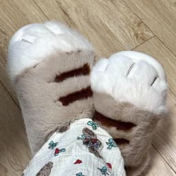 Ins Cat Paw Slippers Adults Winter Flip Flops Men Warm Fur Slides Fluffy Kitten Fuzzy House Shoes Unisex Animal Claw Slipper Man