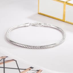 Smooth 3MM 4MM Round Snake Chain Bracelet 100% 925 Sterling Silver Men Women Teen Boy Girls 6.3"- 9" Bangle Jewelry Gift