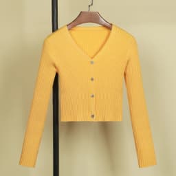 Cardigan Female Black Cropped Korean Style Knitted Sweater Long Sleeve Top Sweaters Knit Ladies Women's Coat Spring 2025 Blouses