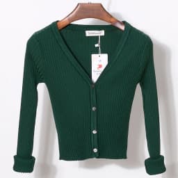 Cardigan Female Black Cropped Korean Style Knitted Sweater Long Sleeve Top Sweaters Knit Ladies Women's Coat Spring 2025 Blouses