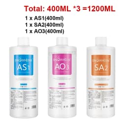 1200ML 3pcs/Lot Hydrofacial Liquid Face Serum Facial Aqua Peel Solution AS1 SA2 AO3 For Beauty Machine SkinCare Deep Cleaning