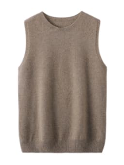 2024 New Women O-neck Sleeveless Sweater 100% Merino Wool Pullover Waistcoat Cashmere Knitwear Spring Summer Autumn Casual Vest