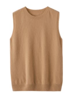 2024 New Women O-neck Sleeveless Sweater 100% Merino Wool Pullover Waistcoat Cashmere Knitwear Spring Summer Autumn Casual Vest