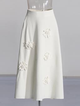 TWOTWINSTYLE Spliced Appliques Two Piece Set For Women Square Collar Sleeveless Top High Waist A Line Skirt Solid Sets Female