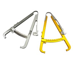 Stainless Steel /Aluminum Alloy Fat caliper skin pleat thickness gauge 0-70mm body fat Measuring clip Tool