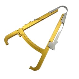 Stainless Steel /Aluminum Alloy Fat caliper skin pleat thickness gauge 0-70mm body fat Measuring clip Tool