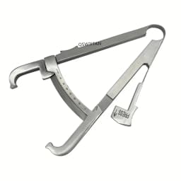Stainless Steel /Aluminum Alloy Fat caliper skin pleat thickness gauge 0-70mm body fat Measuring clip Tool