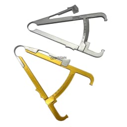 Stainless Steel /Aluminum Alloy Fat caliper skin pleat thickness gauge 0-70mm body fat Measuring clip Tool