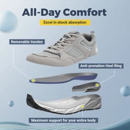 FitVille Wide Design Sneakers Men Shoes Sport Mesh Trainers Lightweight Baskets Femme Running Shoes Outdoor Athletic Shoes Men