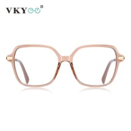 VICKY Geometric Simple Square Large Frame Women's Glasses Anti-Blue Light Reading Glasses Customizable Prescription PFD2211