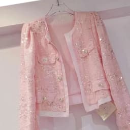 Spring Autumn Women's Jacket Korean New Cardigan Splicing Sequin Outerwear Female Long Sleeved Stylish Socialite Versatile Top