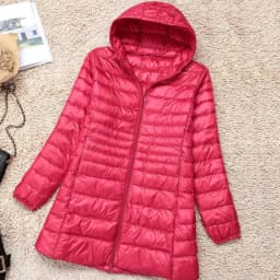 Plus Size 5XL 6XL 7XL Women's Hooded Puffer Jackets 2023 New Arrivals Female Ultra Lightweight Packable Warm Slim Fit Down Coat
