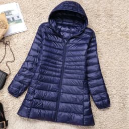 Plus Size 5XL 6XL 7XL Women's Hooded Puffer Jackets 2023 New Arrivals Female Ultra Lightweight Packable Warm Slim Fit Down Coat
