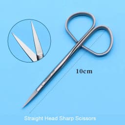 Twisted Handle Tissue Separating Scissors Peeling Scissors Eyelid Ophthalmic Surgical Scissors Fine Scissors Beauty Tools